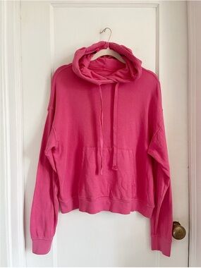 Velvet by Jenny Graham Tropical Pink Ojai Hoodie 100% Organic Cotton